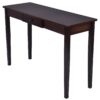 Walnut Brown Wood Console Sofa Table with Drawer - Image 2