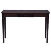 Walnut Brown Wood Console Sofa Table with Drawer - Image 3