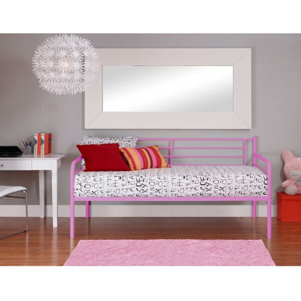 Twin size Stylish Pink Metal Daybed - Image 3