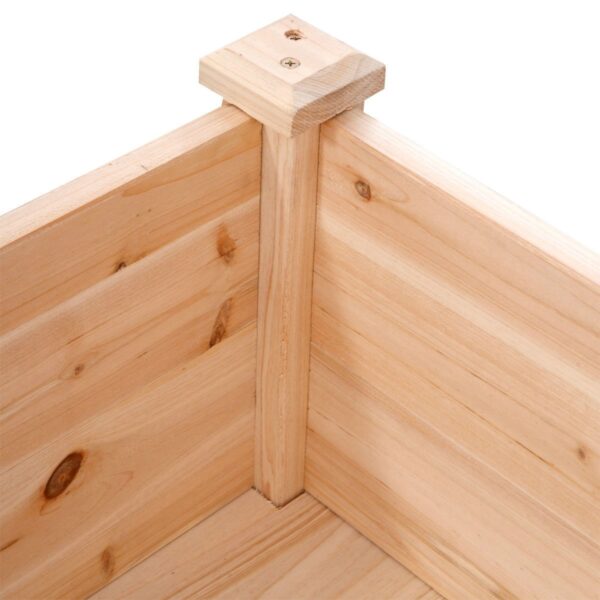 Solid Wood Cedar 30-inch High Raised Garden Bed Planter Box - Image 3
