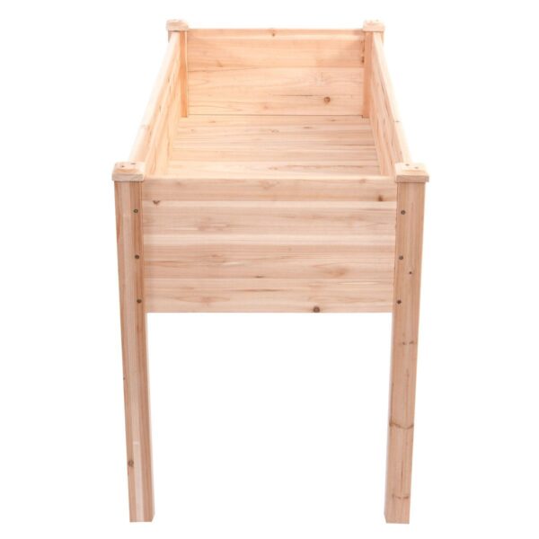 Solid Wood Cedar 30-inch High Raised Garden Bed Planter Box - Image 5