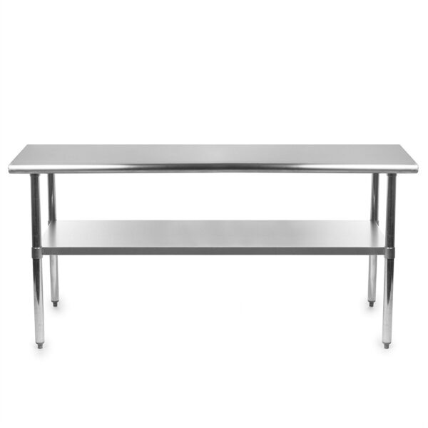 Heavy Duty 72 x 24 inch Stainless Steel Kitchen Restaurant Prep Work Table - Image 2