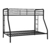 Twin over Full size Bunk Bed in Sturdy Black Metal - Image 3