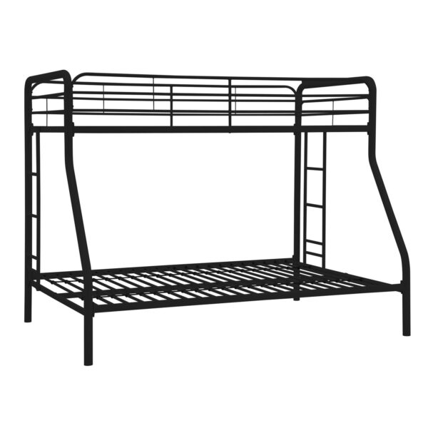 Twin over Full size Bunk Bed in Sturdy Black Metal - Image 3
