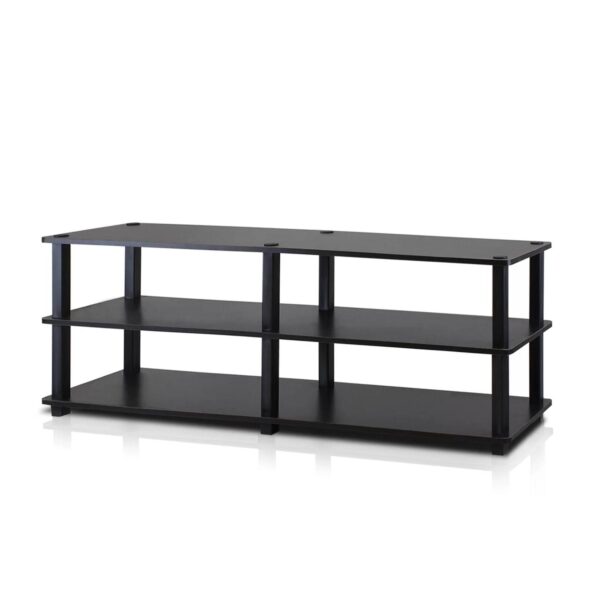 Modern 3-Shelf Espresso Black Shoe Rack - Holds up to 18 Pair of Shoes - Image 2
