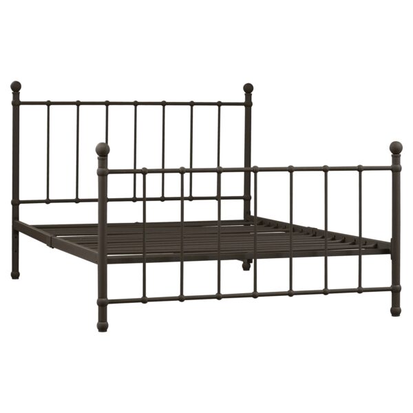 Full size Bronze Metal Platform Bed Frame with Headboard and Footboard - Image 2