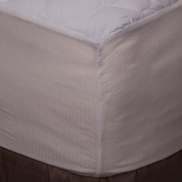 King size Plush Bamboo Baffle Box Stitch Mattress Pad / Topper - Image 2