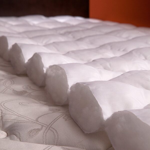King size Plush Bamboo Baffle Box Stitch Mattress Pad / Topper - Image 3