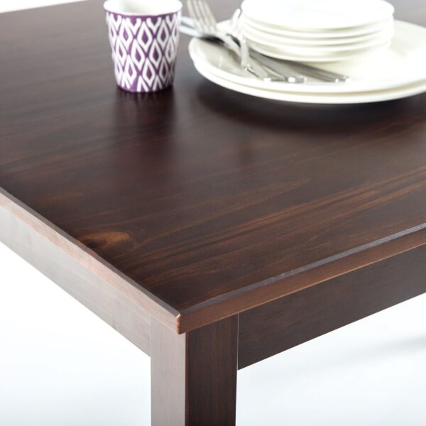 Classic 45 x 28 inch Wooden Dining Table in Espresso Finish - Image 3