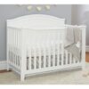 3 Piece Crib Changing Station 6 Drawer Dresser Nursery Furniture Set White - Image 3