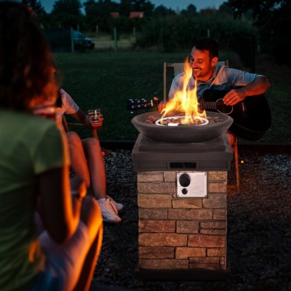 Outdoor Propane Fire Bowl Fire Pit Patio Heater - Image 3