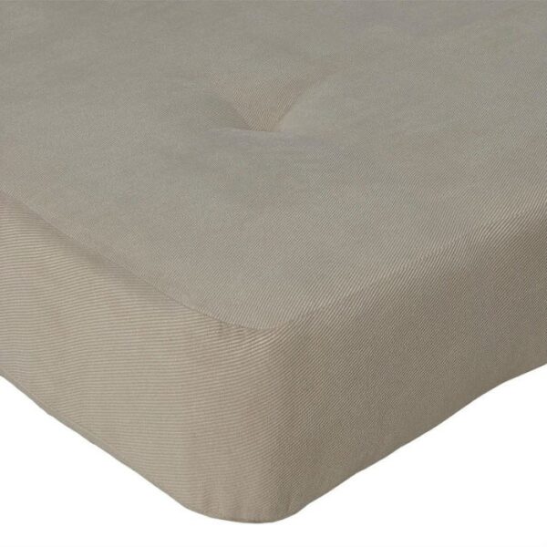Full size 6-inch Thick Futon Mattress with Beige Tan Cover - Image 2