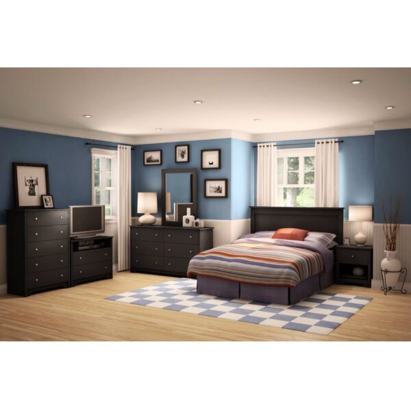 Full / Queen size Headboard in Black Finish - Made in Canada - Image 3
