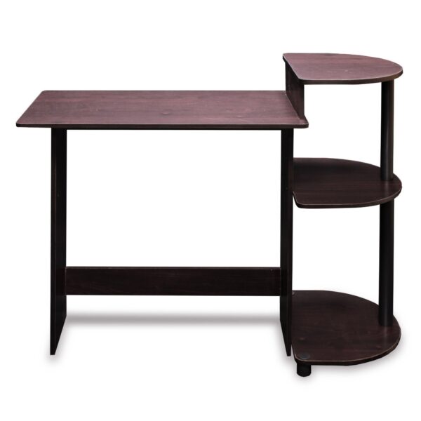 Simple Compact Computer Desk in Espresso Black Finish - Image 2