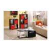Simple Black and White Coffee Table with Bin Drawer - Image 4