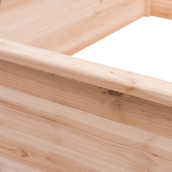 Solid Fir Wood 3.3 ft x 3.3 ft Raised Garden Bed Planter Box - Image 4