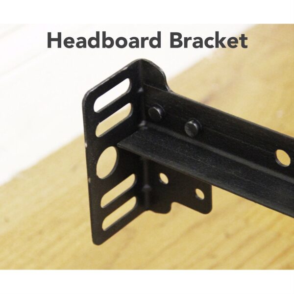 Full size Sturdy Metal Bed Frame with 7-Legs Locking Casters and Headboard Brackets - Image 3