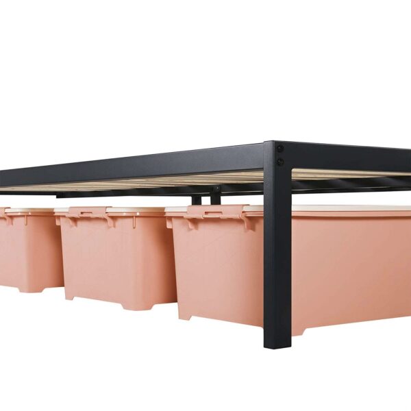 Full size Heavy Duty Metal Platform Bed Frame with Wood Slats - Image 5