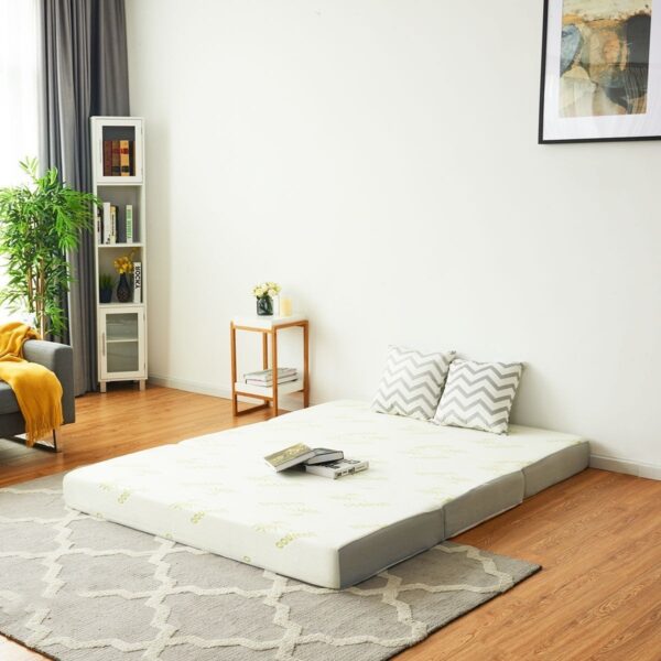 Full size 6-inch Thick Folding Memory Foam Mattress with Washable Cover - Image 5