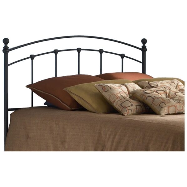 Full size Matte Black Metal Headboard - Image 2