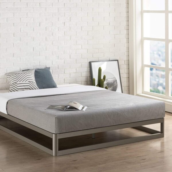 Full size Modern Heavy Duty Low Profile Metal Platform Bed Frame - Image 2