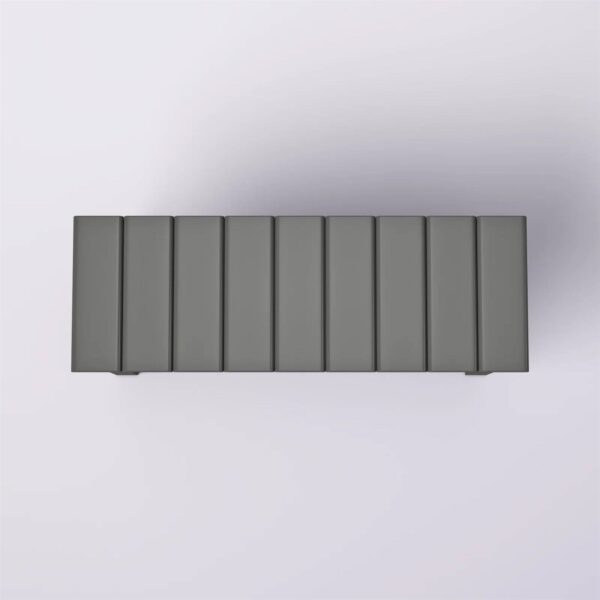 Grey Wood 2-Shelf Shoe Rack Storage Bench For Entryway or Closet - Image 4