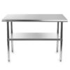 Heavy Duty Stainless Steel 48 x 30 inch Kitchen Restaurant Prep Work Table - Image 2