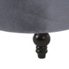Gray Tufted High Back Plush Velvet Upholstered Accent Low Profile Chair - Image 5