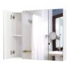 Modern 3-Door Wall Mounted Medicine Cabinet Bathroom Mirror Cupboard - Image 2