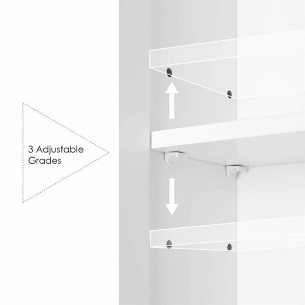 Modern 3-Door Wall Mounted Medicine Cabinet Bathroom Mirror Cupboard - Image 5