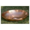 Hammered Copper Anchoring Basin for Rain Chain - 18-inch Diamter - Image 2