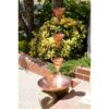 Hammered Copper Anchoring Basin for Rain Chain - 18-inch Diamter - Image 3