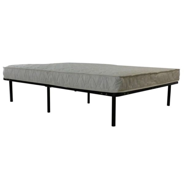 Full size Metal Platform Bed Frame with Wooden Slats - No Boxspring Needed - Image 2