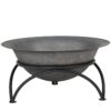 23.5 inch Wood-Burning Small Cast Iron Fire Pit Bowl with Stand - Image 2