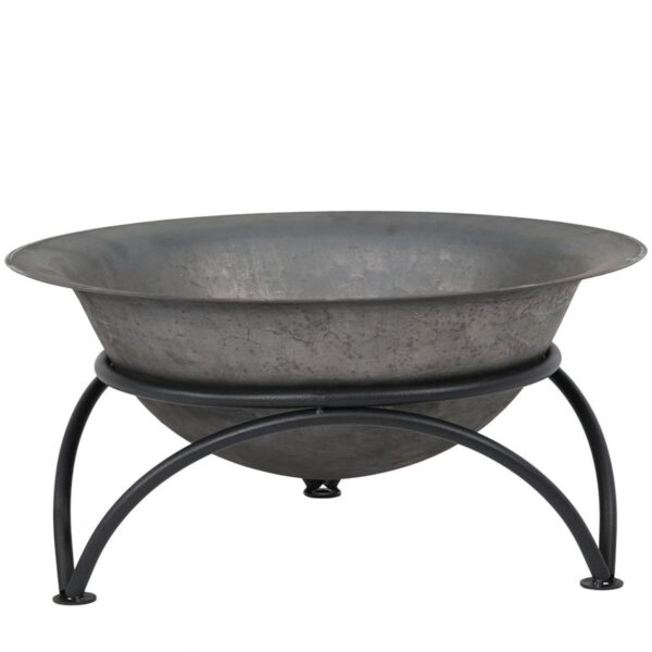23.5 inch Wood-Burning Small Cast Iron Fire Pit Bowl with Stand - Image 2