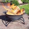 23.5 inch Wood-Burning Small Cast Iron Fire Pit Bowl with Stand - Image 4
