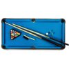 40-inch Pool Table with Blue Felt Surface 2 Cues and Billiard Balls - Image 2