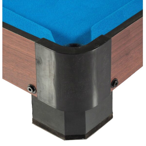 40-inch Pool Table with Blue Felt Surface 2 Cues and Billiard Balls - Image 3