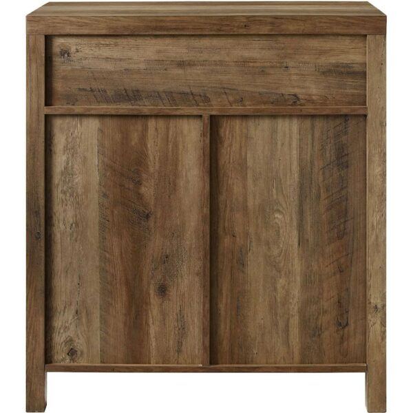 Farmhouse Accent Storage Cabinet in Reclaimed Medium Brown Wood Finish - Image 3
