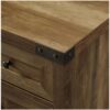 Farmhouse Accent Storage Cabinet in Reclaimed Medium Brown Wood Finish - Image 4