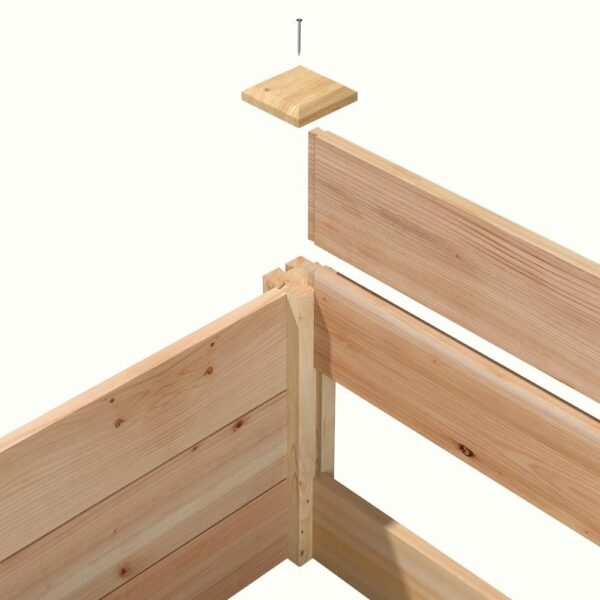 4 ft x 8 ft Cedar Wood Raised Garden Bed with Trellis - Made in USA - Image 4