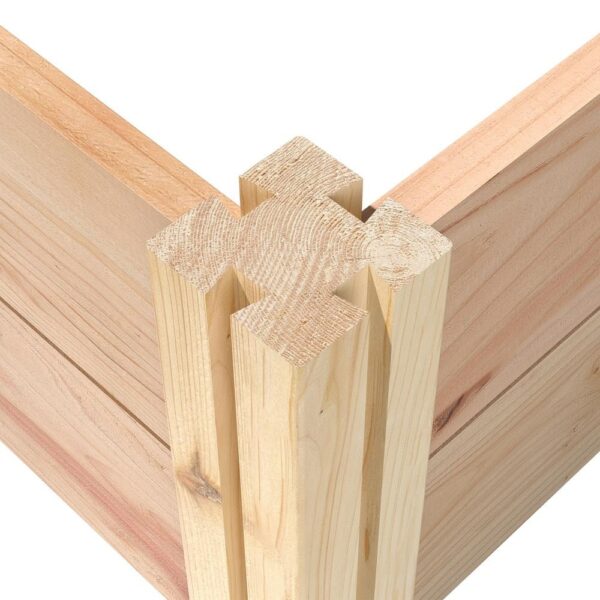 4 ft x 4 ft Cedar Wood Raised Garden Bed with Trellis - Made in USA - Image 3