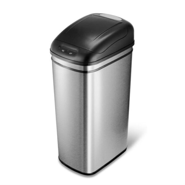 11 Gallon Kitchen Infrared Touchless Automatic Motion Sensor Lid Open Trash Can - Image 3