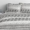 3 Piece Scandinavian Black White Reversible Cotton Set in King - Image 2