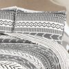 3 Piece Scandinavian Black White Reversible Cotton Set in King - Image 3