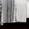 3 Piece Scandinavian Black White Reversible Cotton Set in King - Image 5