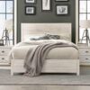 FarmHome Off White Solid Pine Platform Bed in King Size - Image 4