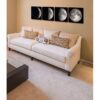 Moon Phases 4-Panel Modern Framed Canvas Print Wall Art - Image 4