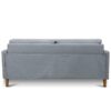 Light Grey Fabric Modern Mid-Century Style Sofa with Wood Legs - Image 5