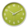 Silent Non-Ticking Wall Clock in Key Lime and White - Image 3